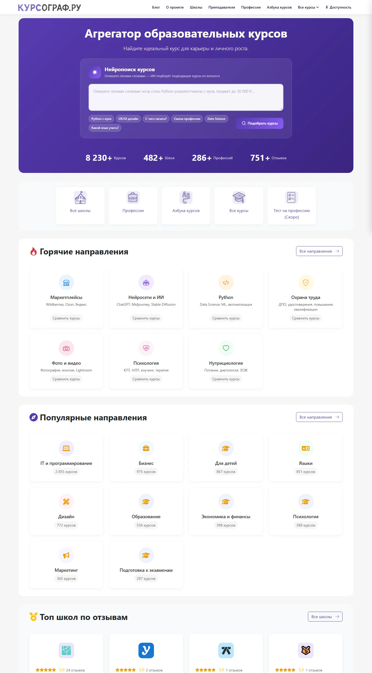 Главная страница